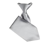 Paisley of London Boys Plain Elasticated Tie - Silver