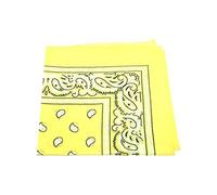Paisley Pattern 100% Cotton Bandana for Pet Dogs (Yellow)