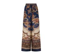 Paisley Print Wide-Leg Silk Trousers - female - Zimmermann - Wide Trousers - Multicolor - S - Trousers S