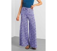 Paisley Printed Wide Leg Trouser Enorsia Blue 18