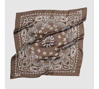 Paisley Satin Bandana Brown