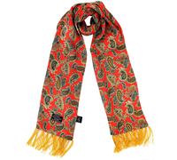 Paisley Silk Scarf - Scooter Red One Size