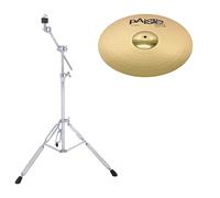 Paiste 101 Brass 16 Crash Cymbal & Boom Stand