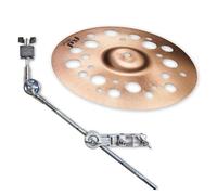Paiste PSTX Swiss Splash Effect Cymbal 10 Inch with Keepdrum HKC Boom Cymbal Arm