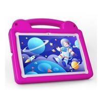 paitanry Kids Tablet 10.1 Inch Android 15 Tablet for Kids, A523 Octa-Core, 8GB+64GB, 5000mAh Battery with Pink EVA Case, Wi-Fi 6 (2.4GHz & 5GHz), Parental Control, GMS
