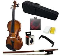Paititi 3/4 Size Artist-100 Student Violin Starter Kit with Brazilwood Bow Lightweight Case, Shoulder Rest, Extra Strings and Rosin