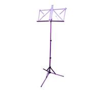 Paititi Brand New Strong Durable Adjustable Folding Music Stand with Carrying Bag-Purple
