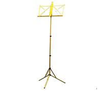 Paititi Brand New Strong Durable Adjustable Folding Music Stand with Carrying Bag-Yellow
