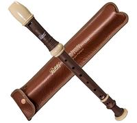 Paititi Soprano Recorder 8-Hole With Cleaning Rod + Carrying Bag, Premium Wooden Pattern, Key of C