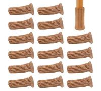 PAITOK 16Pcs Chair leg socks, High-elastic Knitted Material, Which Is Non-slip and Wear-resistant. Avoid Scratches and Noise, and Are Excellent Chair Leg Floor Protectors(Beige)