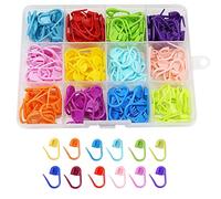 PAITOK Stitch Markers Crochet,150 PCS Colorful Knitting Markers Safety Pins Plastic Locking Stitch Markers Clips for Crochet Handwork Knitting Craft