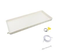 paiye Air Conditioner Drip Pan, 1-2P Air Conditioning Drainage Drip Tray with Drainage Pipe, PP5 Ac Drip Pan for Collecting External Unit Condensate(With 200 cm hose)
