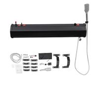 paiye Pressurized Water Tank, Overland Roof Rack Shower Water Storage Tank for Hiking, Car Wash, Pet Cleaning, Beach Vacations(113x15x18cm)