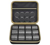 PAIYULE 96 Pieces 46mm Coin Capsules, with Foam Gasket and Plastic Storage Organizer Box, 6 Sizes (20/25/27/30/38/46mm) Coins Collector Case Holder for Coin Collection Supplies(Gold)