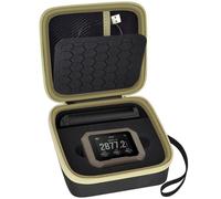 PAIYULE Carrying Case for Garmin Xero C1 Pro/Xero C2 Chronograph, Shock-Resistant Storage Case with Mesh Pocket for Cable & Accessories, Portable Shooting Range Case (Black-Brown, Bag Only)