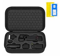 PAIYULE Case for DJI Osmo Pocket 4, Storage Bag Compatible with DJI Osmo Pocket 4 Creative Combo, Portable Shockproof Protective Bag for Pocket Gimbal Vlog Camera, Charging Cable, Battery, black, L