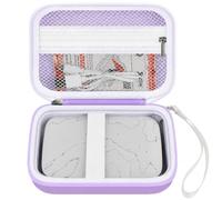 PAIYULE Hard Carrying Case for HP Sprocket 2x3 Portable Photo Printer | Elastic Strap,Two Mesh Pockets and Strap Keep Printer Accessories,2x3 paper and Cable Organized for Travel,Case Only Purple