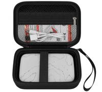 PAIYULE Hard Carrying Case for HP Sprocket 2x3 Portable Photo Printer | Elastic Strap,Two Mesh Pockets and Strap Keep Printer Accessories,2x3 paper and Cable Organized for Travel,Case Fullblack
