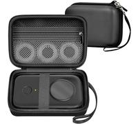 PAIYULE Hard Carrying Case for Phomemo D30 D35 Label Maker, Label Printer Case for Nelko P21, for NIIMBOT D110 D11, for Marklife P11 P12, for SUPVAN E10, Protective Storage Bag (Full Black)