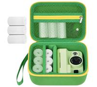 PAIYULE Kids Instant Print Camera Case for HiMont/Hangrui/Gofunly/Dylanto Toddler Digital Video Prints Paper Storage Bag (Box Only) (Green)