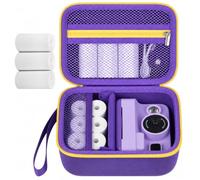 PAIYULE Kids Instant Print Camera Case for HiMont/Hangrui/Gofunly/Dylanto Toddler Digital Video Prints Paper Storage Bag (Box Only) (Deep purple)
