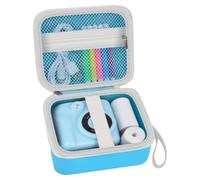 PAIYULE Kids Instant Print Camera Case with Paper Storage（Blue
