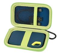 PAIYULE SSD Case for SanDisk Extreme and Extreme PRO Portable SSD | Hard storage case with elastic strap, cable mesh pocket and carabiner; fits 250GB-4TB drives, case only, SSD excluded Green