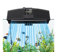 PAIZOO Aquarium Chiller Fan, Fish Tank Cooling Fan with Temperature Probe & LCD Display Aquarium Cooler Water Chiller for Axolotl Betta Fish Accessories, 7W