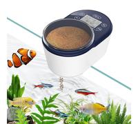 PAIZOO Automatic Fish Feeder, Rechargeable Timer Fish Dispenser for Aquarium, Moisture-Proof Betta Food Vacation Feeder with LCD Display for Betta, Goldfish, Shrimp