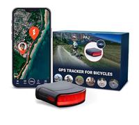 PAJ GPS Tracker Bicycle Rear Light - 4G Real-time Tracking with Fall Alert, Route Memory, GPS Tracker Bicycle Alarm System incl. eBikes, Geofencing, 100% Waterproof, up to 20 Days Battery Life