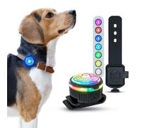 PAJ Light Mini - Ultra-Bright LED - Flexible Fit for Collars & Harnesses - Ideal for Small & Medium Dogs and Cats - 100% Waterproof - 7 Colors - High Visibility Safety for Night Use