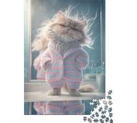 Pajama Cat Costume for Pets Jigsaw Puzzles Puzzles for Adults Kids. 1000 Piece Great Gifts Challenge Toy Educational Games Home Decoration for Educational Games Gifts 70x50cm/1000pcs