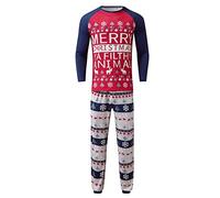 Pajama Family Christmas Tops Pants Blouse Clothes Family Christmas Daddy Print Pajamas and Men Family Matching Pajama Pants Christmas (Red, XXXL)