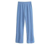 Pajama Pants Pyjama Bottoms Womens Fluffy Flannel Solid Pyjamas Soft Pockets Bottoms Elastic High Waist Pants Thermal Wide Trousers Think Fleece Pantaloons Womens Pyjama b10 s