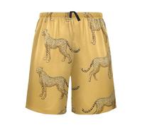 Pajama Shorts for Men Men's Pajama Bottoms Sleepwear Sleep Lounge Short,S Cheetah Pattern