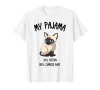 Pajama Siamese Cat Perfect for Cat Lovers! T-Shirt