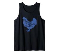 Pajamas, Boots & Chickens. Farmhouse, Birds, Nature, Home Tank Top