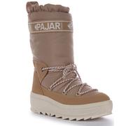 Pajar Galaxy High Nylon Puffy Quick Fastening Ankle Womens Boots Sand UK 4 - 9