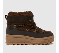 PAJAR Galaxy Mini Sherpa Snow Boots in Dark Brown UK 4 (EU 37)