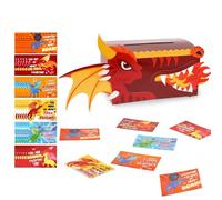 Pajean Valentines Boxes for Kids Valentine's Day Cards and Mailbox for Girls Boys DIY Candy Boxes Classroom Exchange Gifts for Home School Classroom Holiday Birthday Party Supplies(Dragon)