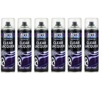 PAJEE™ 6 x Automotive Clear Lacquer Gloss Spray Paint Aerosol Can Auto Extreme 250ml.