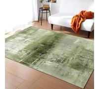 PAJEON Abstract Geometric Sage Green Area Rugs, Non-Slip Rugs, 160 x 230 cm Soundproofing Carpet - for Stairs and Hallways