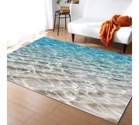 PAJEON Ocean Water Sea Water Waves Rug, 80 x 150 cm Thick Soft Plush Area Rugs, Breathable Durable Carpet, Machine Washable Mat for Hardwood Floors Decor