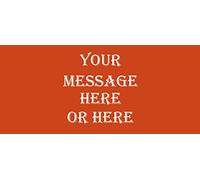 Pajo Personalised Insert 560x250mm. Replacement insert for the heavy duty Door Mat. Premium Quality. Customised with Message of your choice. REPLACEABLE INSERT OPTION ONLY(Orange Insert)