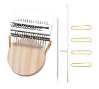 Pajojoqa Small Loom Speedweve Type Weave Tool, 14 Hooks, Darning Loom, Mini Mending, Convenient Darning, DIY Weaving Arts