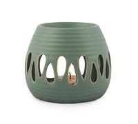 pajoma Ceramic Oil Burner Simple in Green, Height 8 cm