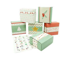 pajoma DIY advent calendar, 1 x 24 boxes to fill, includes number stickers