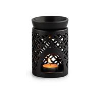 pajoma Nimo Black Ceramic Oil Burner 12 x 12 x 12.5 cm
