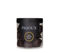 Pajoux Dark Chocolate Ginger Hand-Dipped (Small) 165g | Dark Chocolate Covered Fruit - Crystallised Ginger - Palm Oil Free - Chocolate in a Gift Jar