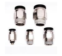 1pc Air Pneumatic PC Fitting 1/8" 1/4" 3/8" 1/2" Male 4mm 6mm 8mm 10mm OD Tube Pneumatic Air Fittings Push in Fit Connector PAJPXPCD(10-1l4)
